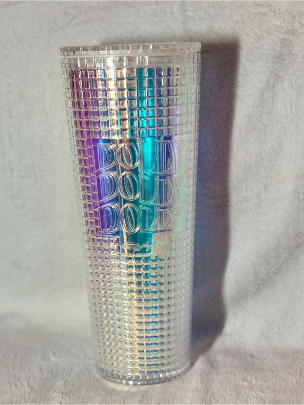 Dolly Parton Faceted Iridescent Disco Tumbler w/lid 2025 Ltd Ed. NEW